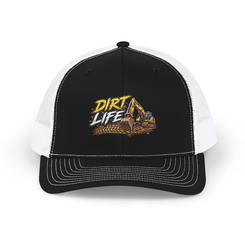 Dirt Life Trucker Cap – Excavator Construction Snapback