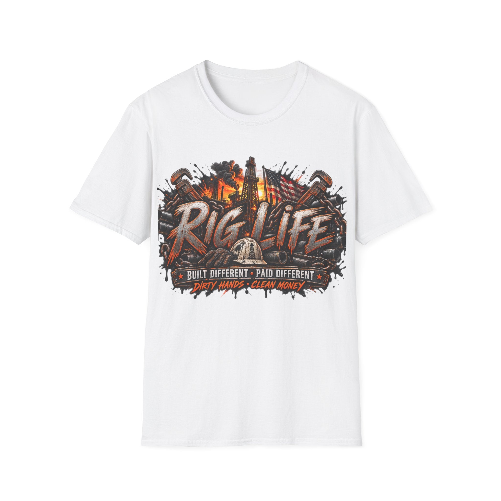 Rig Life T-Shirt – Oilfield Driller Graphic Tee (Rig Life)