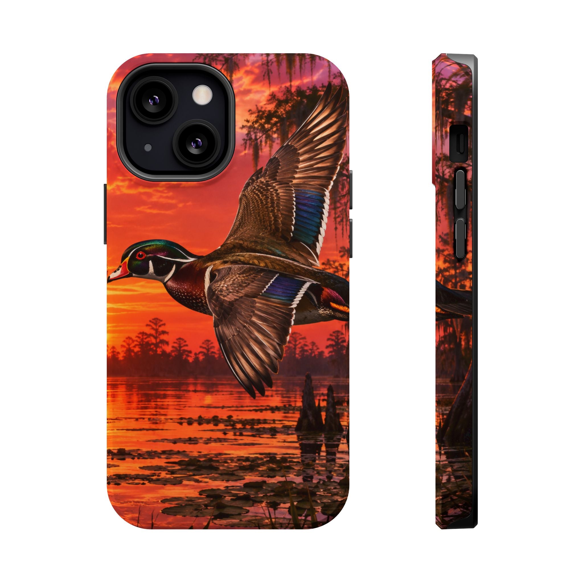 Wood Duck Sunset Phone Case — Magnetic Impact-Resistant