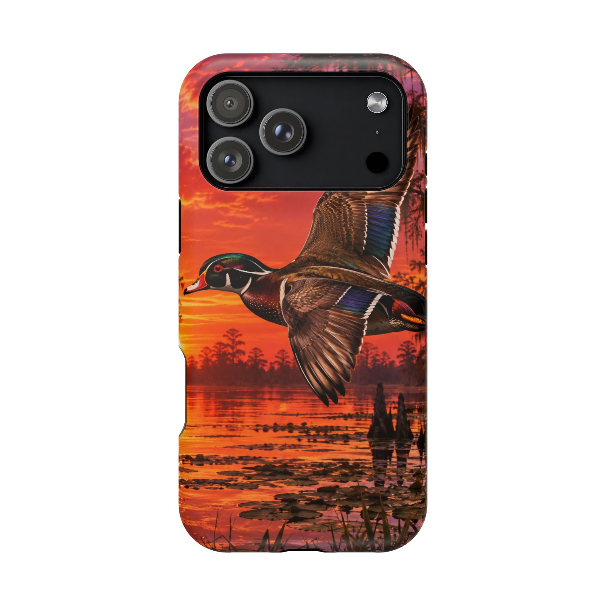 Wood Duck Sunset Phone Case — Magnetic Impact-Resistant
