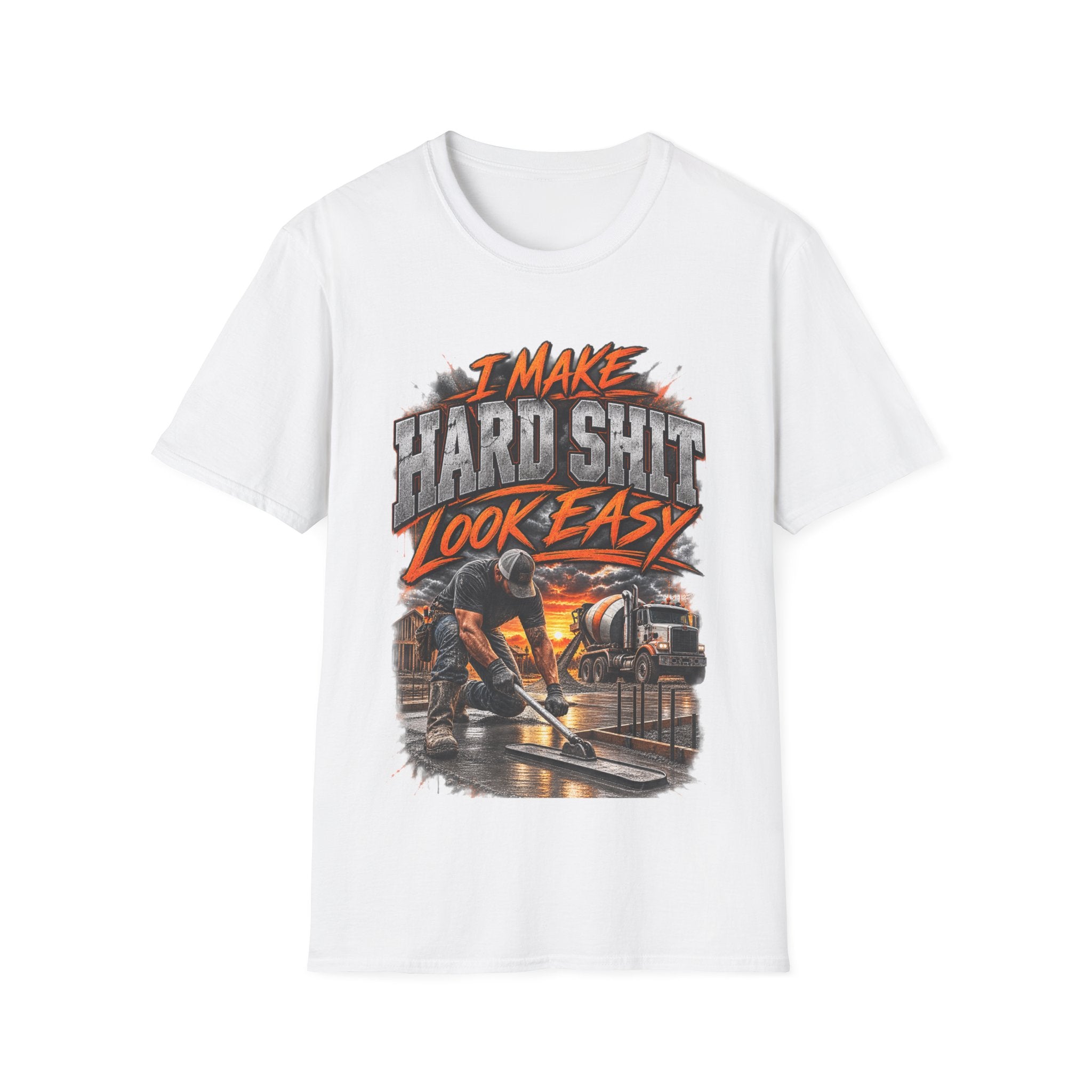 I Make Hard Shit Look Easy T-Shirt — Bold Industrial Graphic Tee for Mechanics & Makers