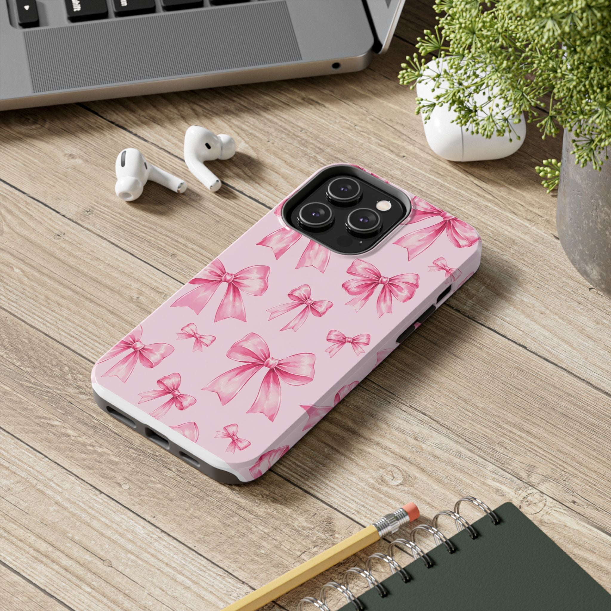Pink Bow Tough Phone Case