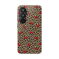 Cherry Leopard Tough Phone Case