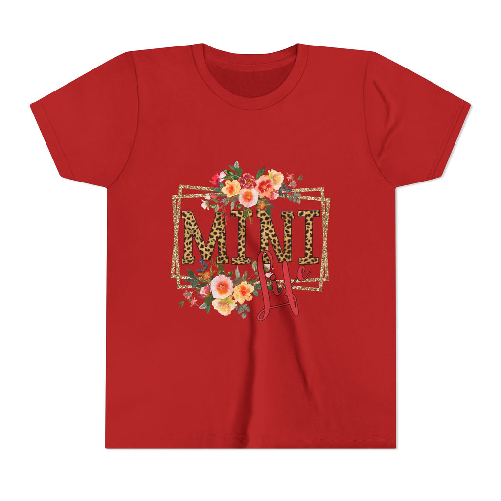 Mini Me Floral Leopard Youth Tee