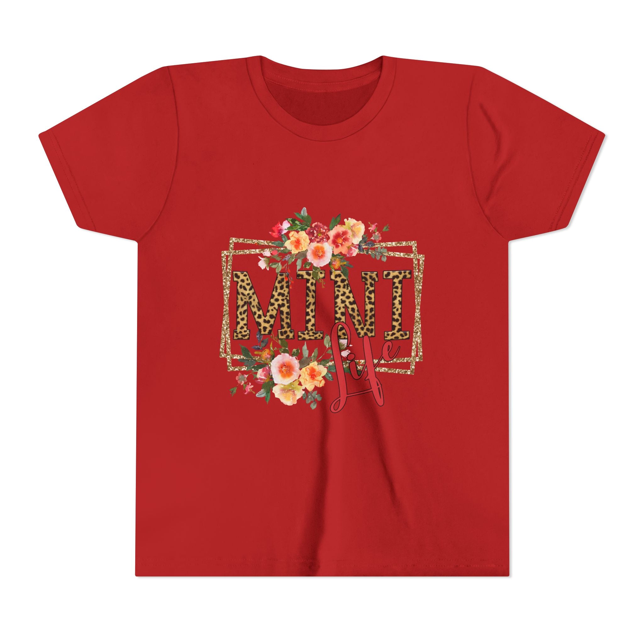 Mini Me Floral Leopard Youth Tee