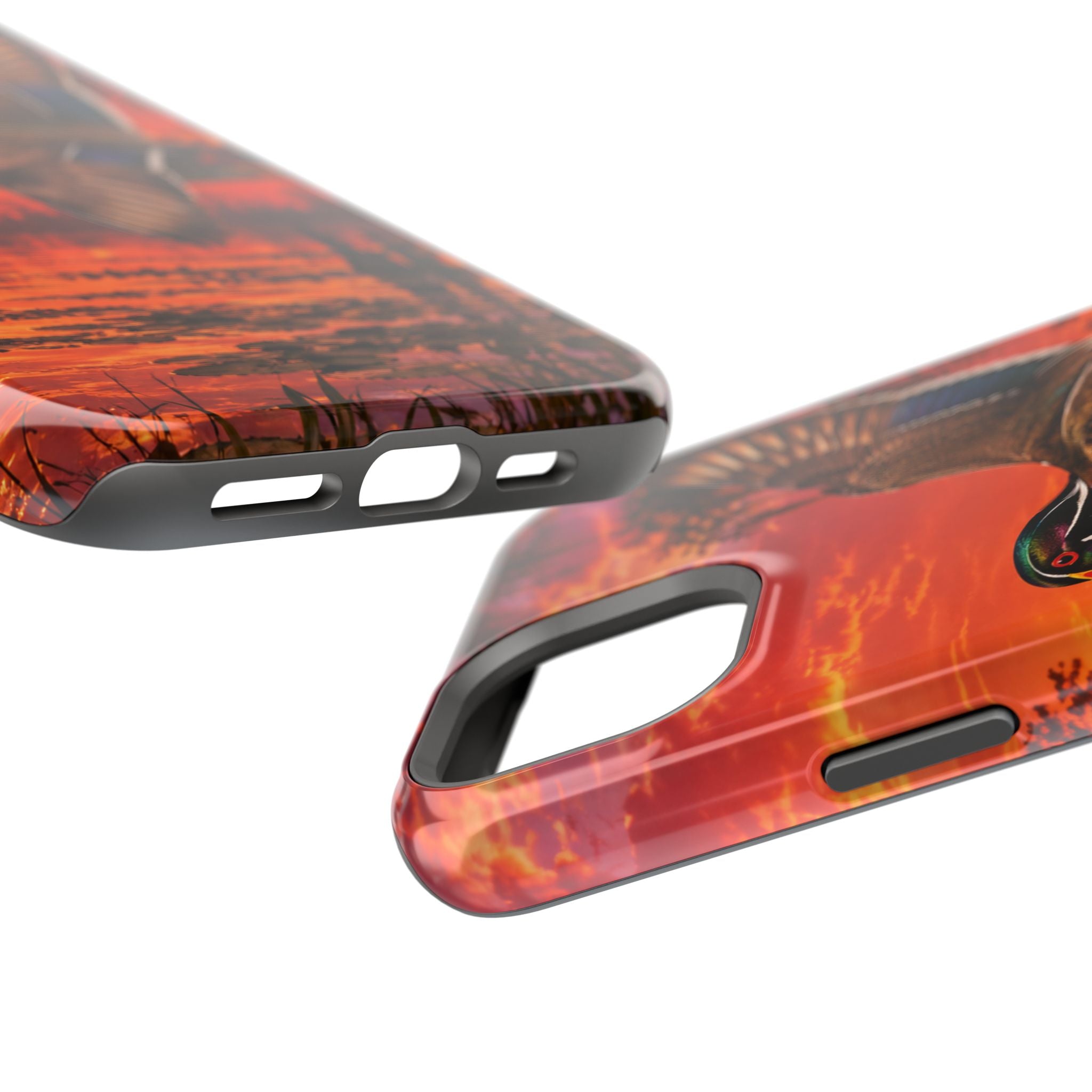 Wood Duck Sunset Phone Case — Magnetic Impact-Resistant