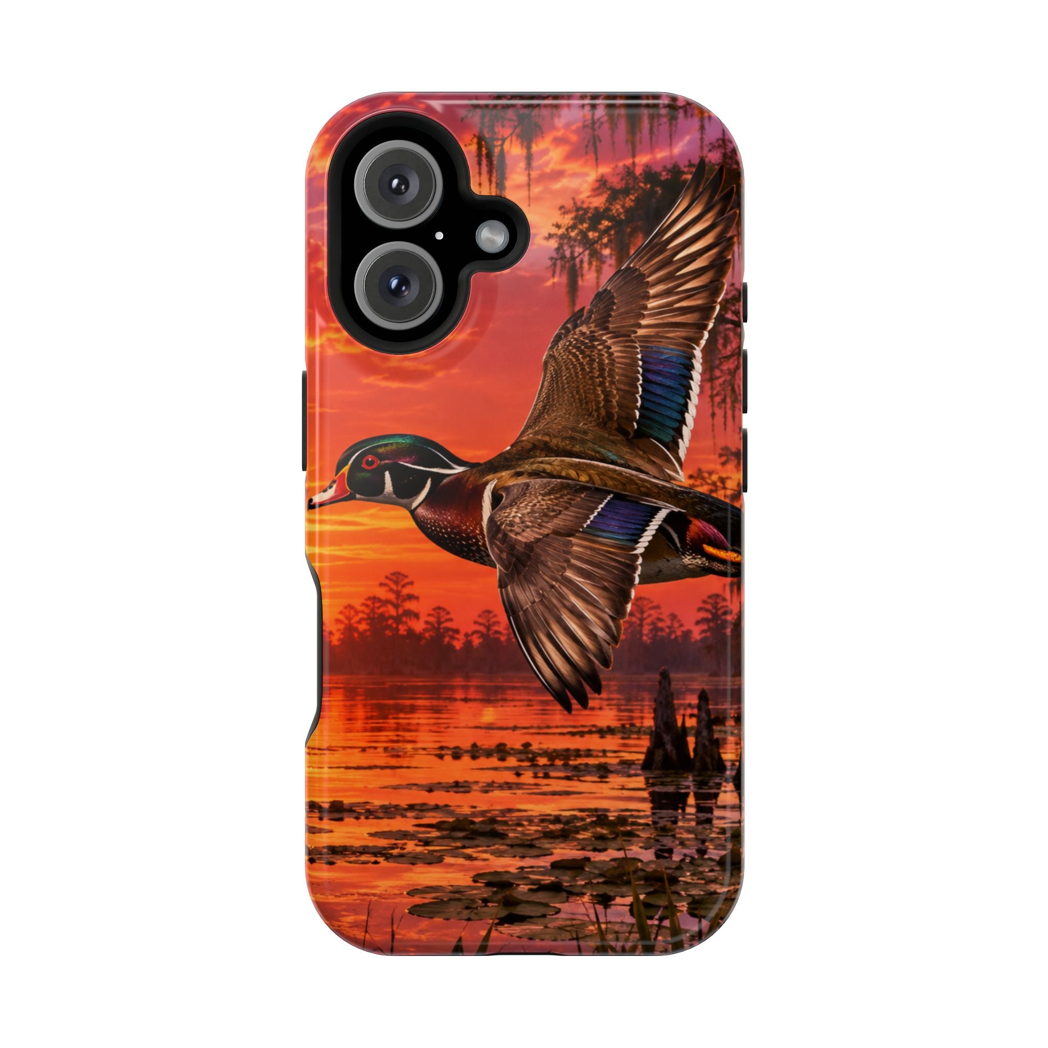 Wood Duck Sunset Phone Case — Magnetic Impact-Resistant