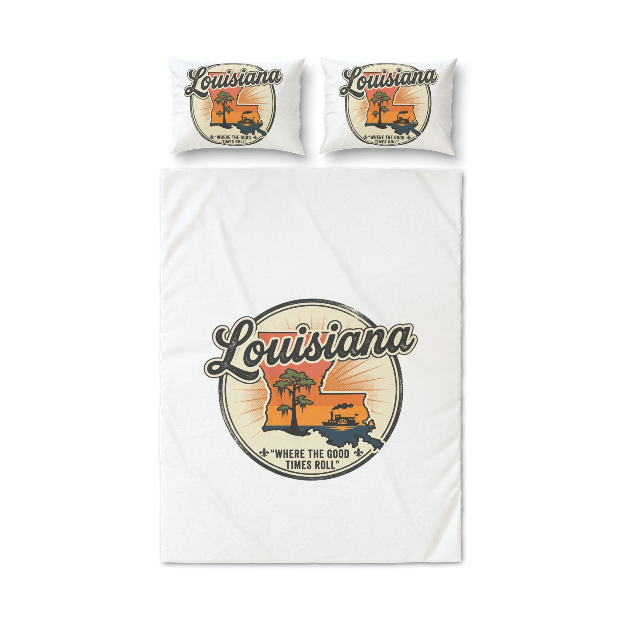 Quilted Duvet Cover Set — Bedding (3-Piece)