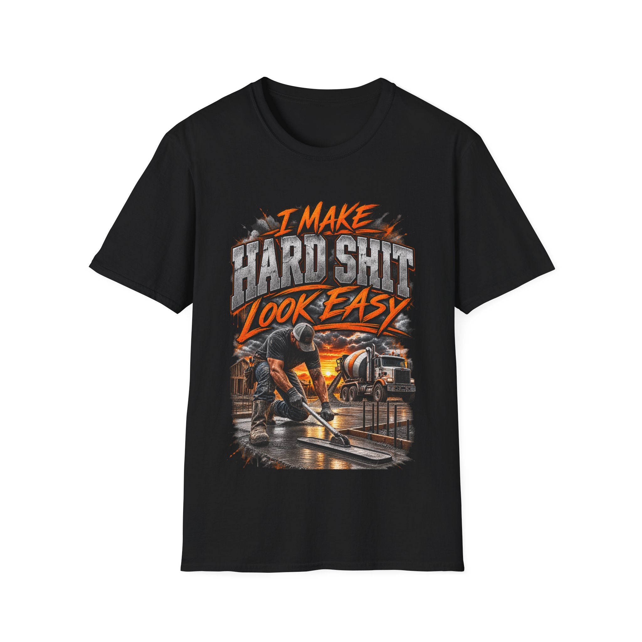 I Make Hard Shit Look Easy T-Shirt — Bold Industrial Graphic Tee for Mechanics & Makers