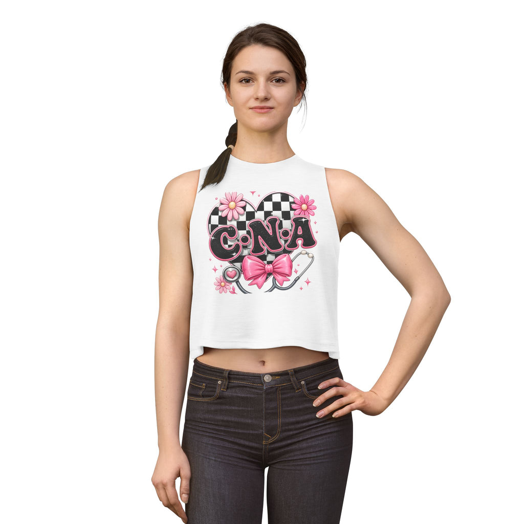 CNA Pink Floral Crop Top