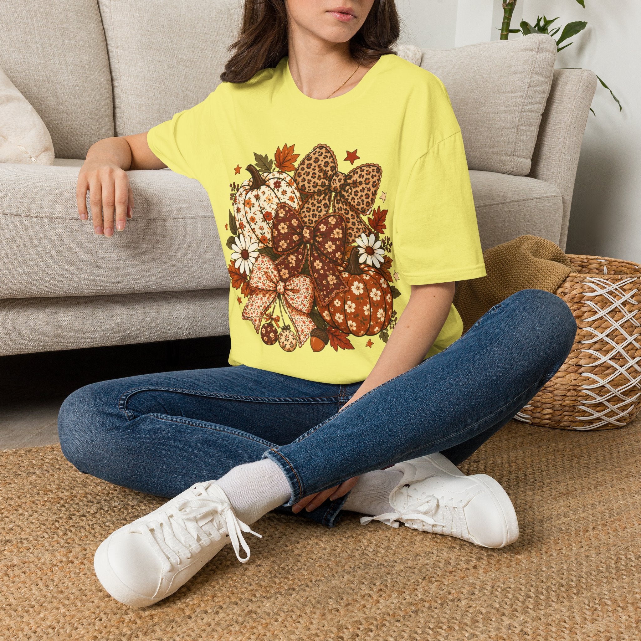 Fall Leopard Pumpkins T-Shirt
