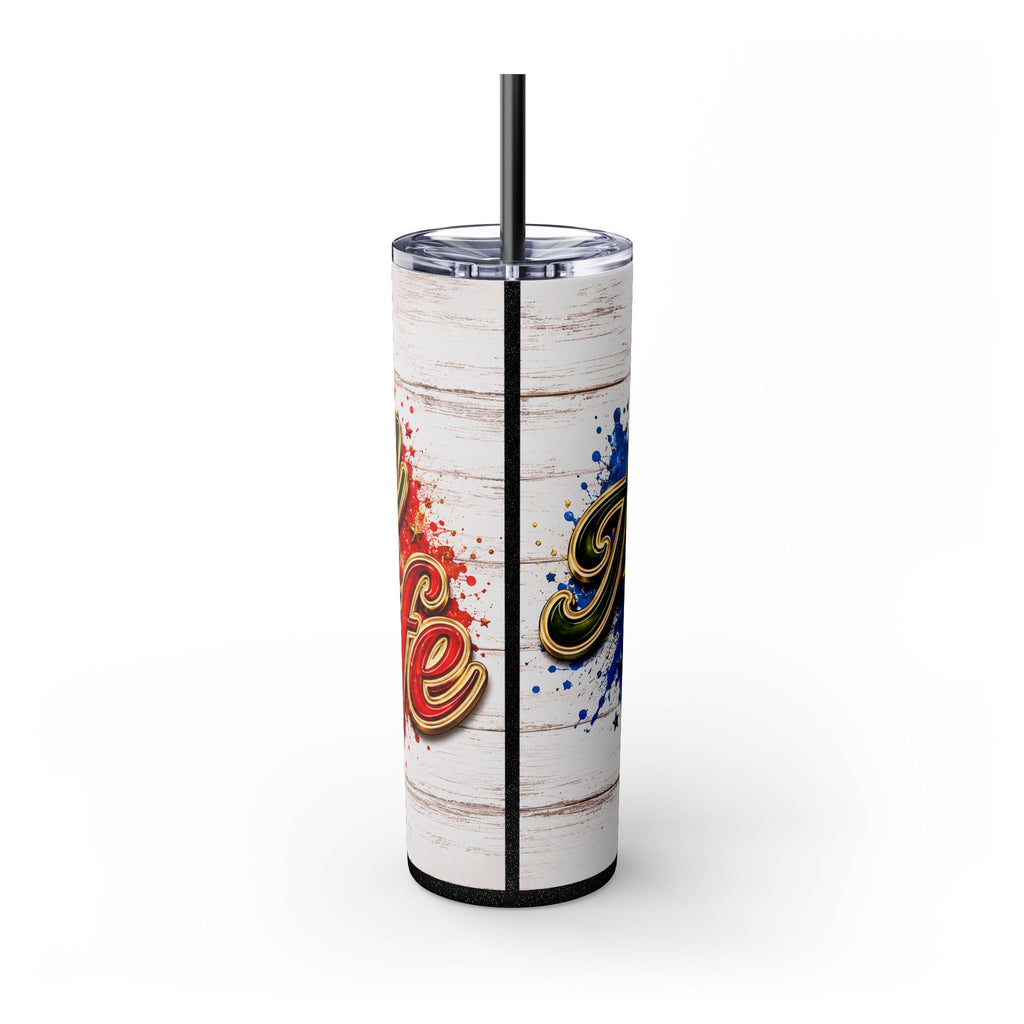 Army Wife Tumbler With Changeable Colored Straw