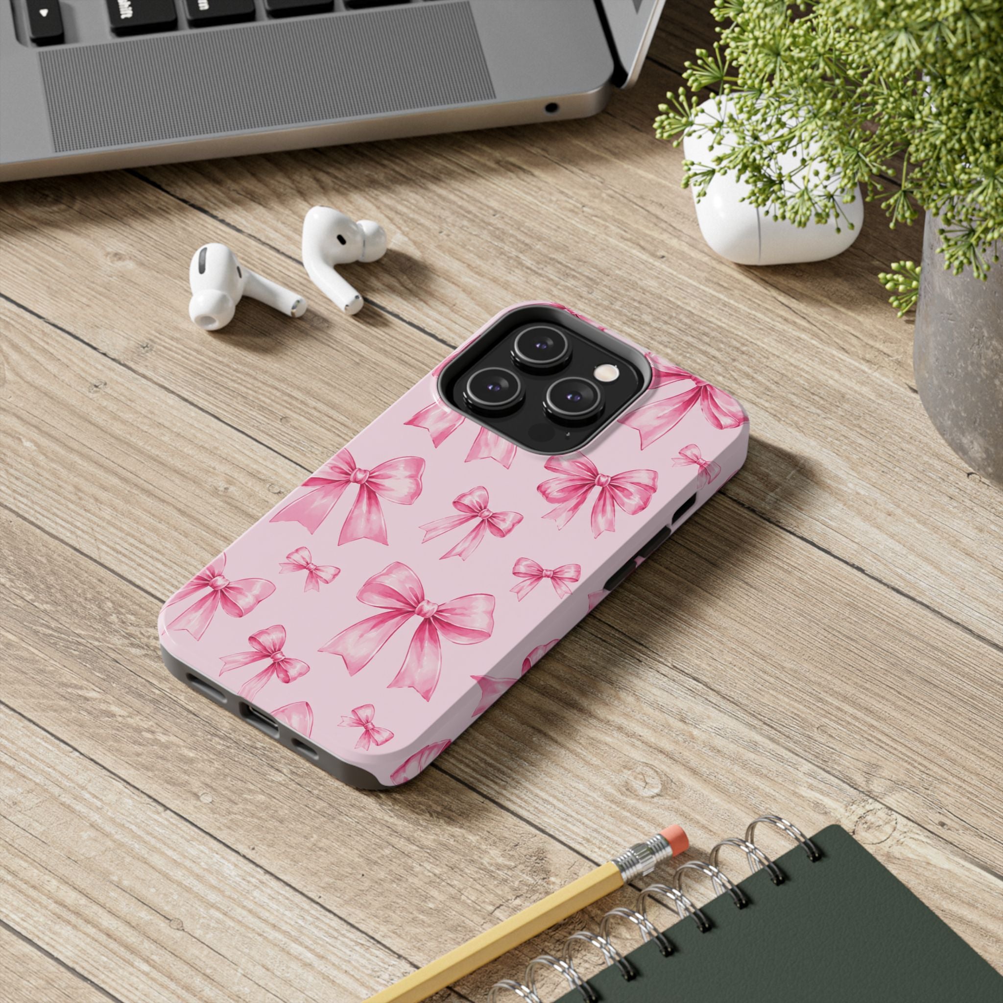 Pink Bow Tough Phone Case