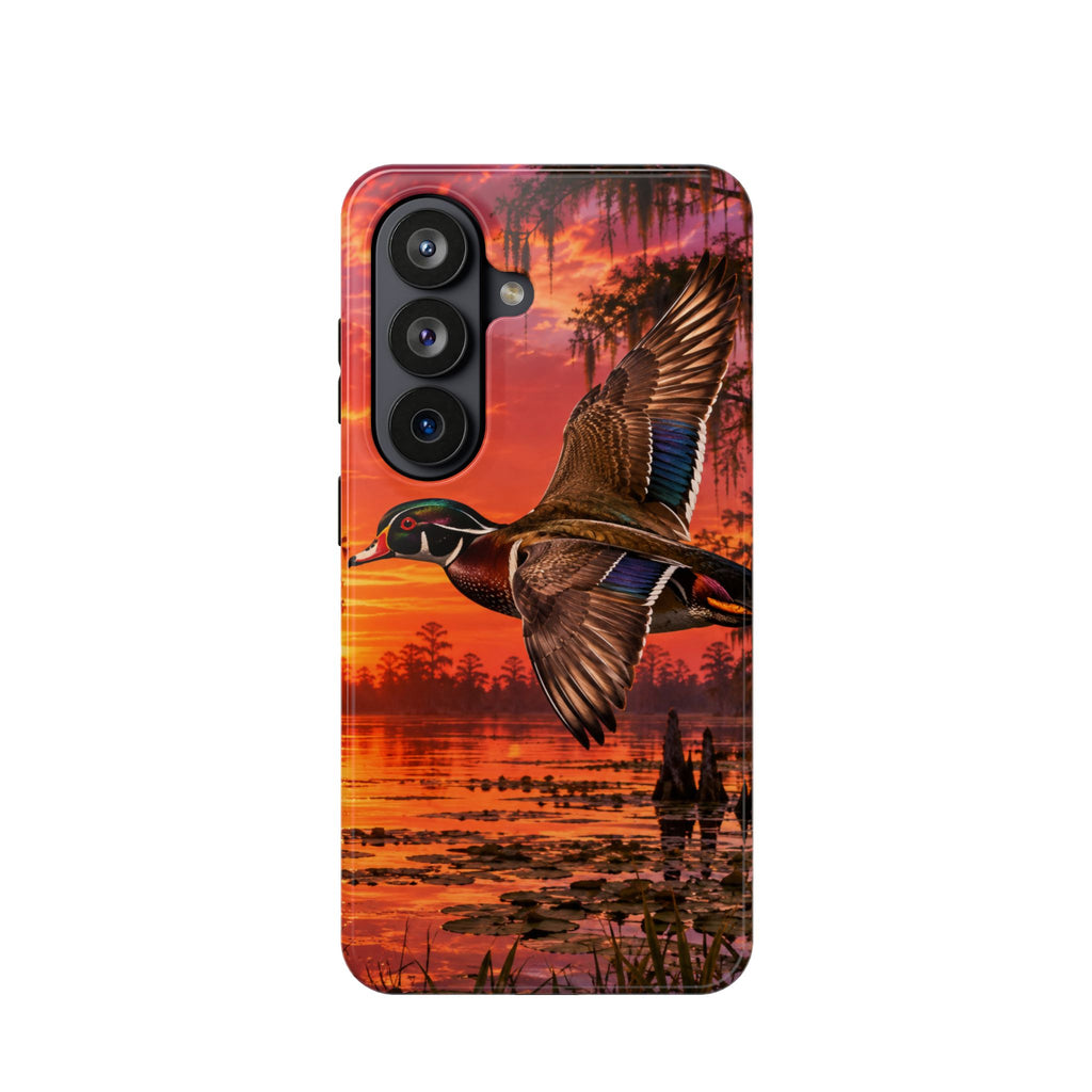 Wood Duck Sunset Phone Case — Magnetic Impact-Resistant