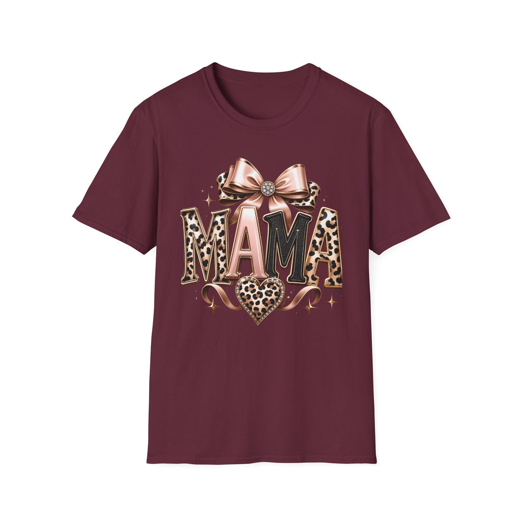 Mama Leopard Bow T-Shirt