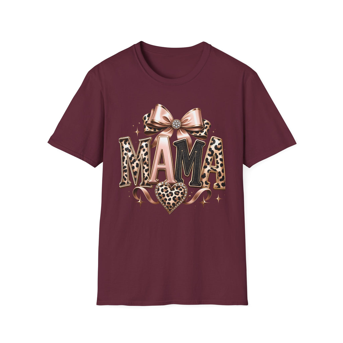 Mama Leopard Bow T-Shirt