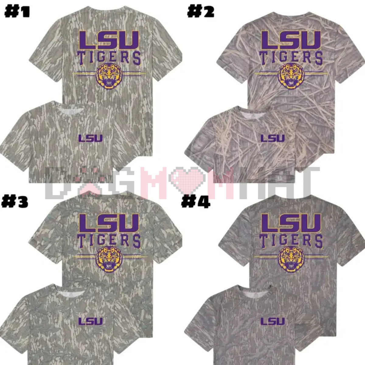 LSU Tigers Camo T-Shirt – Mossy Oak Original Bottomland Tee