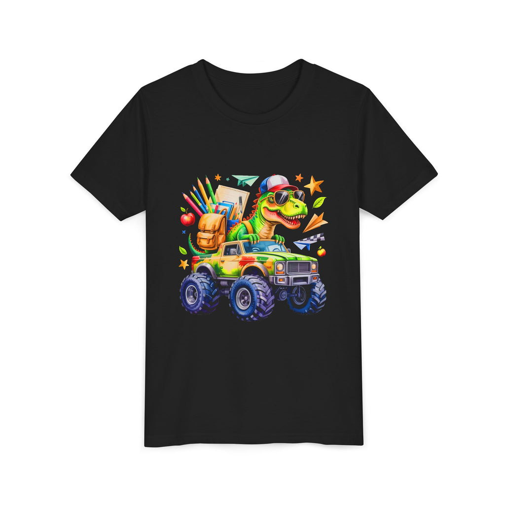 Dino School Monster Truck Kids Tee