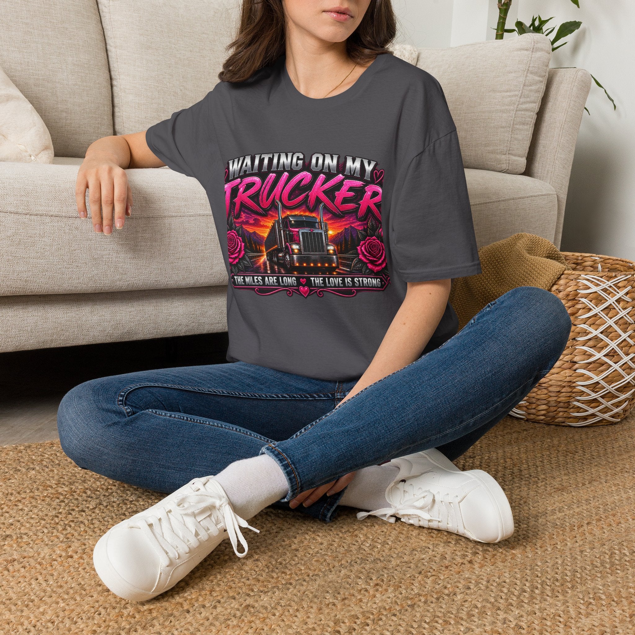 Waiting On My Trucker T-Shirt — Trucker Love Graphic Tee