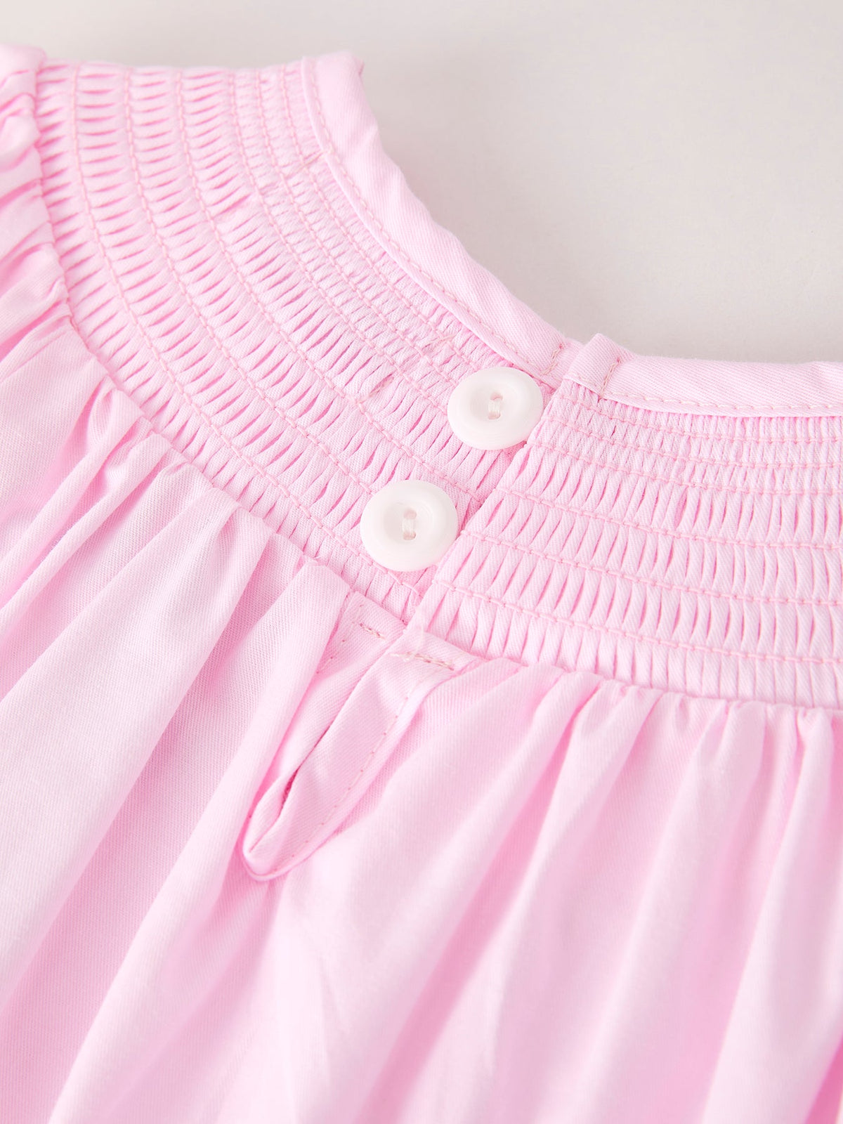 Fall Halloween Pink Spider Pumpkin Ghost Smock Embroidery Girl Dress