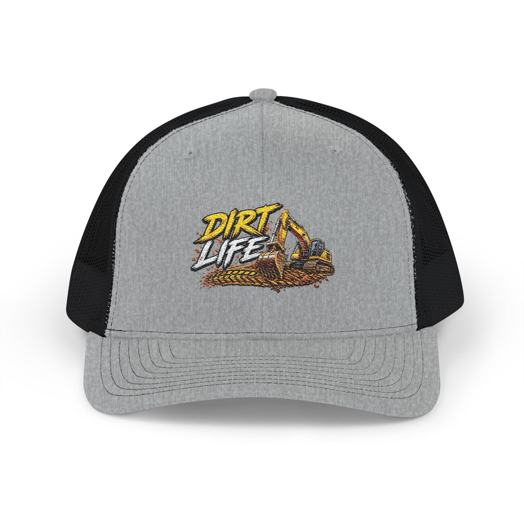 Dirt Life Trucker Cap – Excavator Construction Snapback