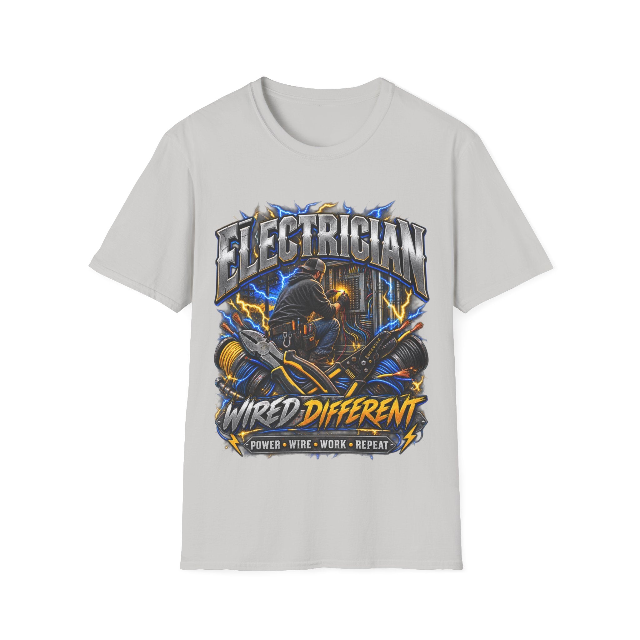 Electrician T-Shirt — Wired Different Graphic Tee
