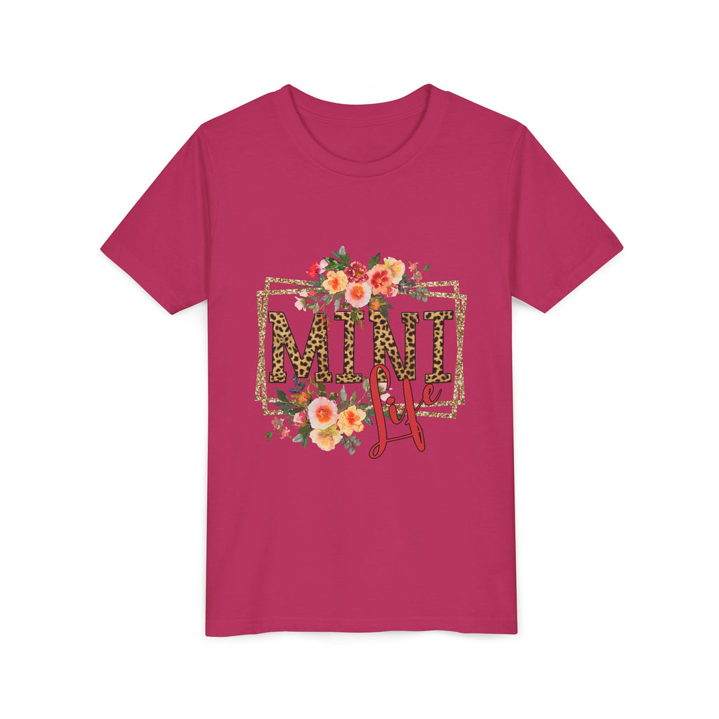 Mini Me Floral Leopard Youth Tee