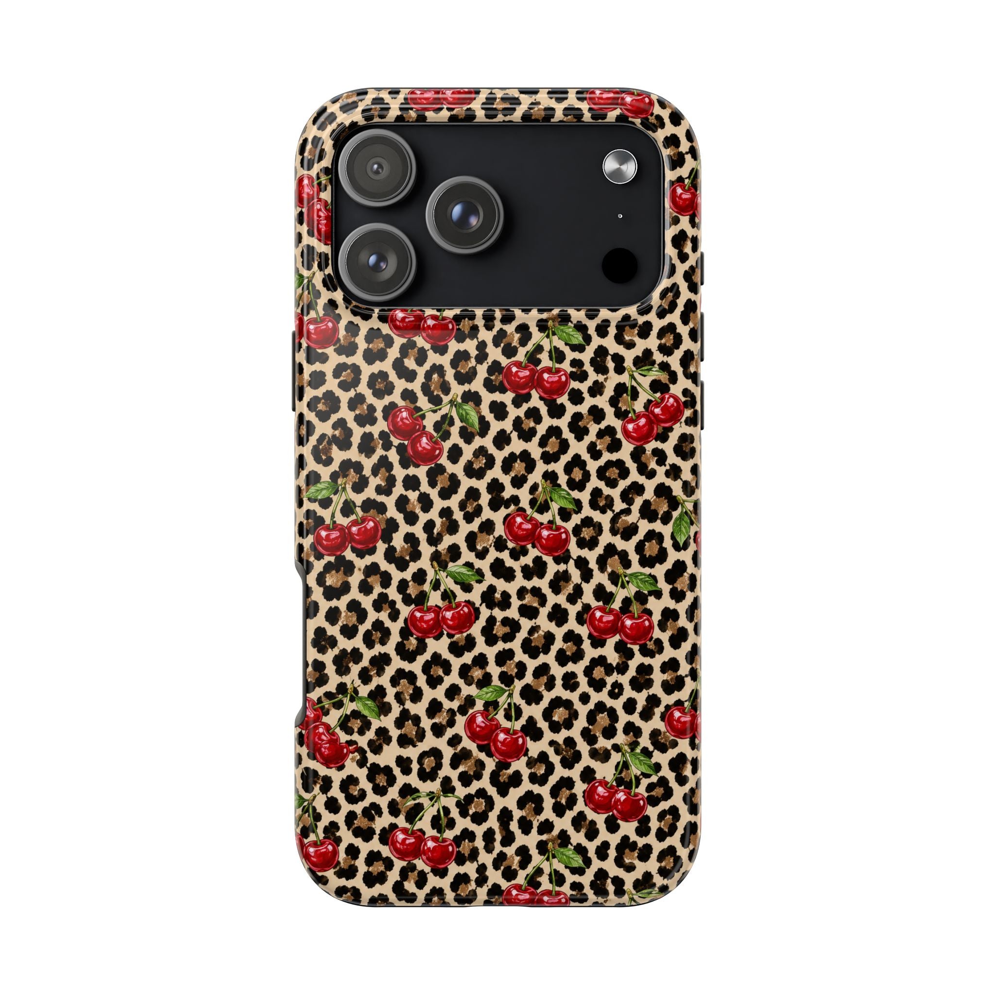 Cherry Leopard Tough Phone Case