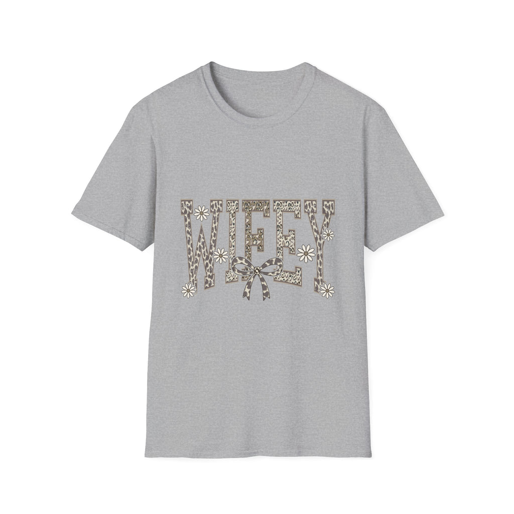 Wifey Leopard Floral T-Shirt