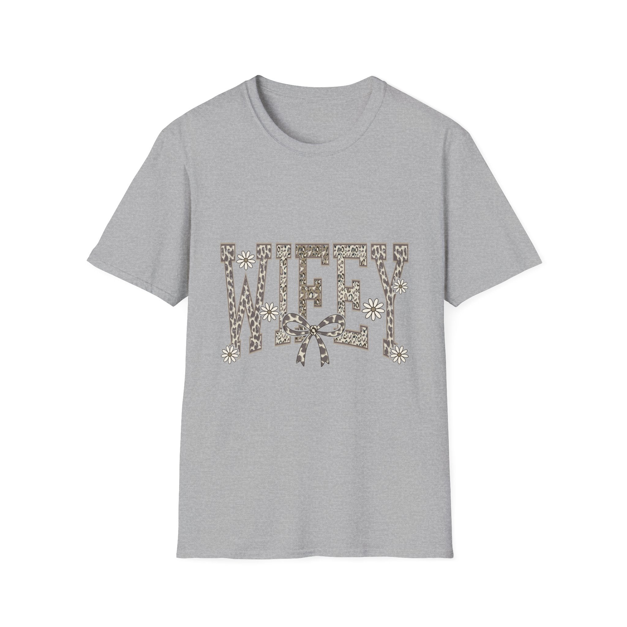 Wifey Leopard Floral T-Shirt