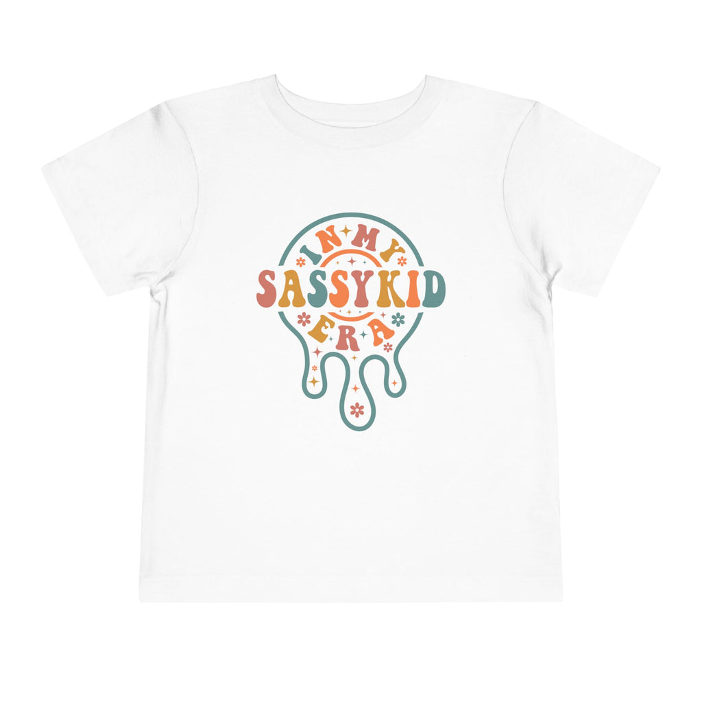 Sassy Kid Toddler Tee — Retro Drip Graphic