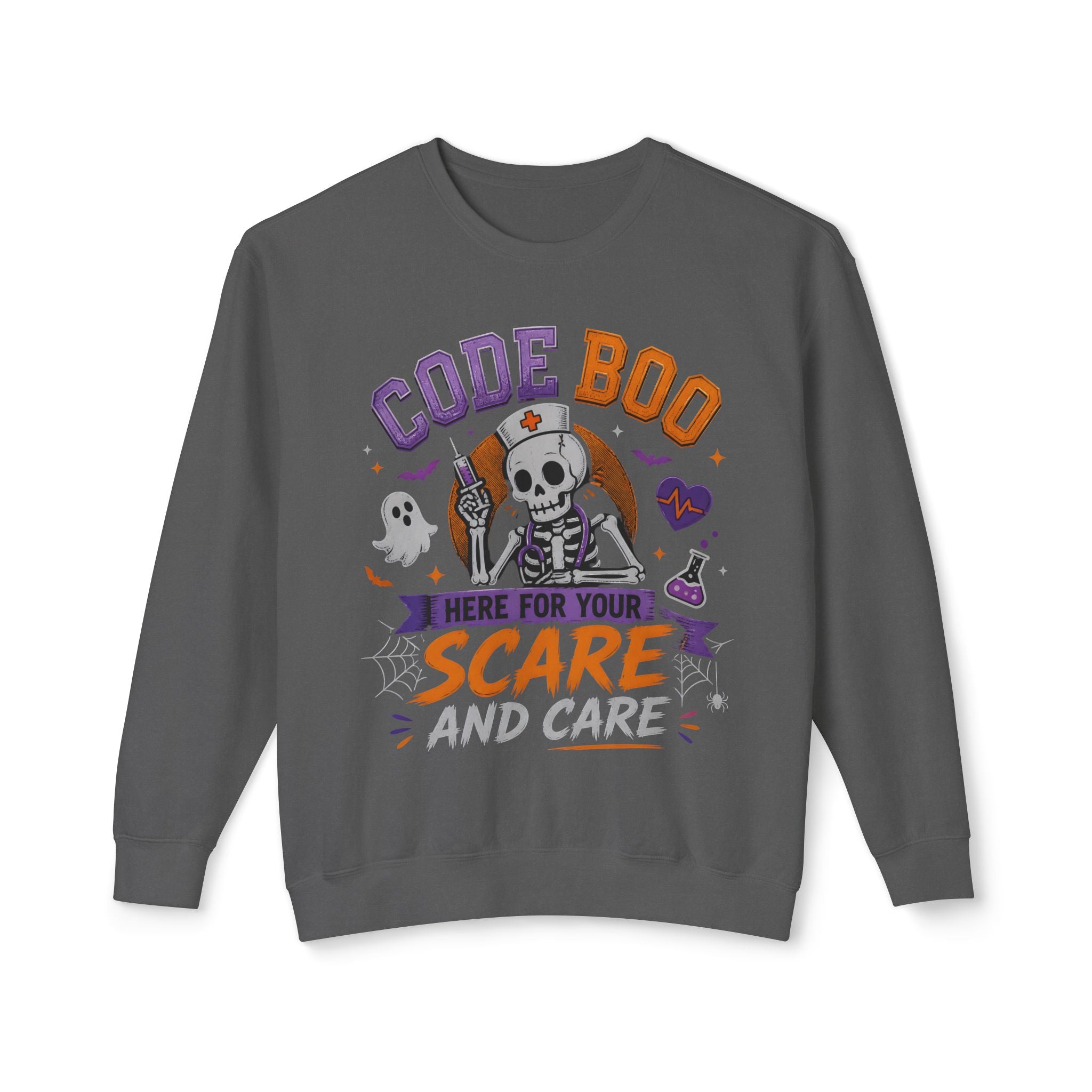 Nurse Skeleton 'Code Boo' Sweatshirt