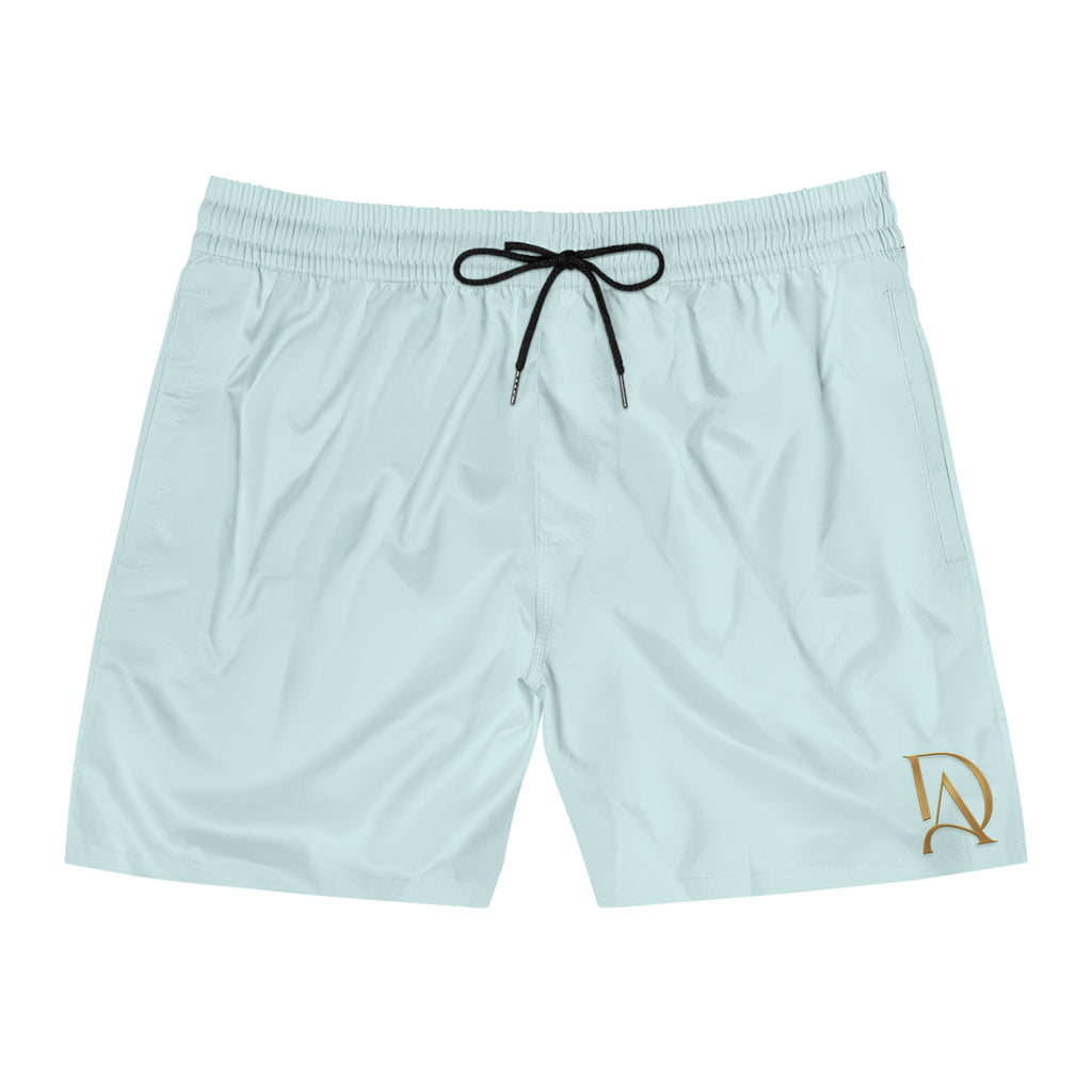 Men's light blue Swim Shorts — Mid-Length Beach Trunks