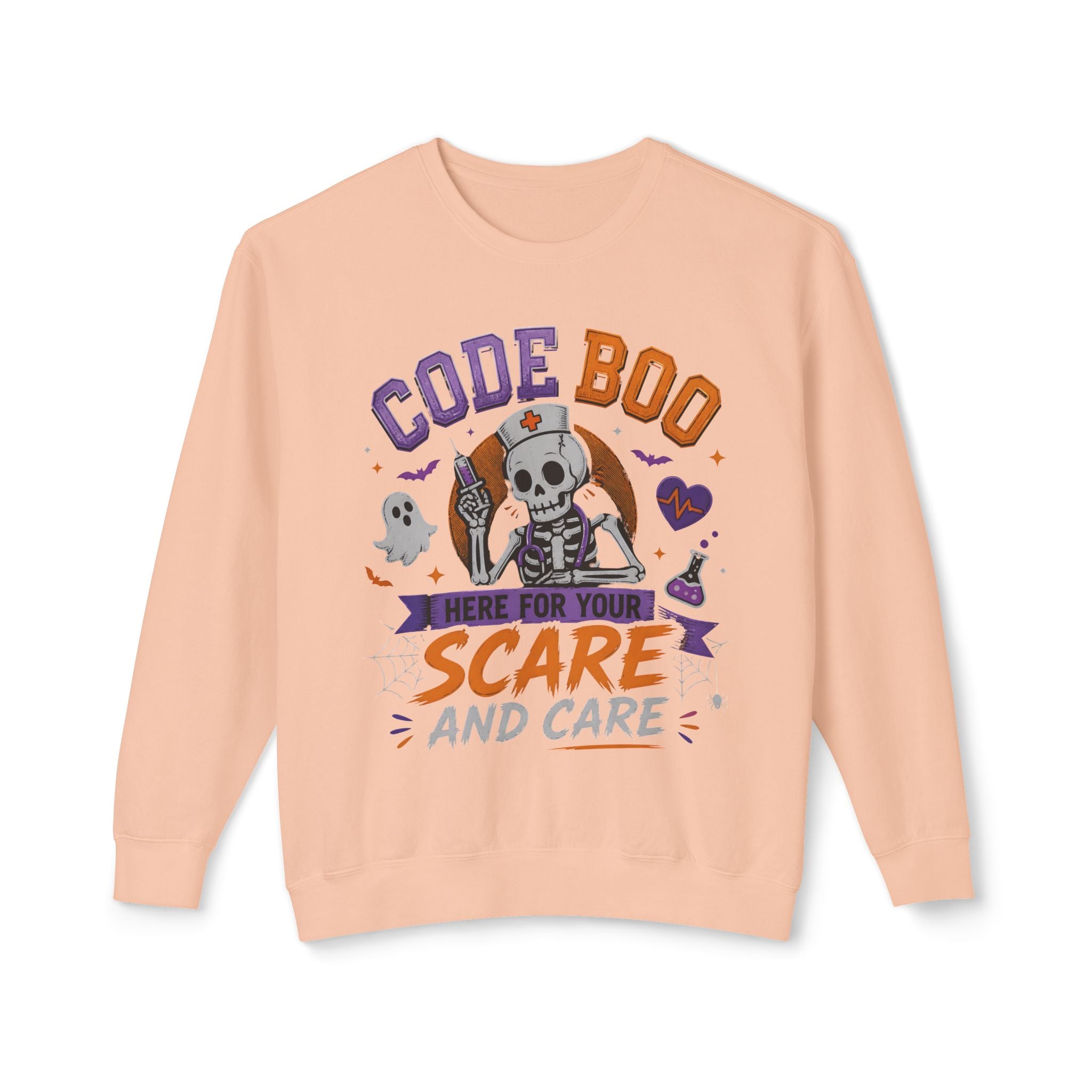 Nurse Skeleton 'Code Boo' Sweatshirt