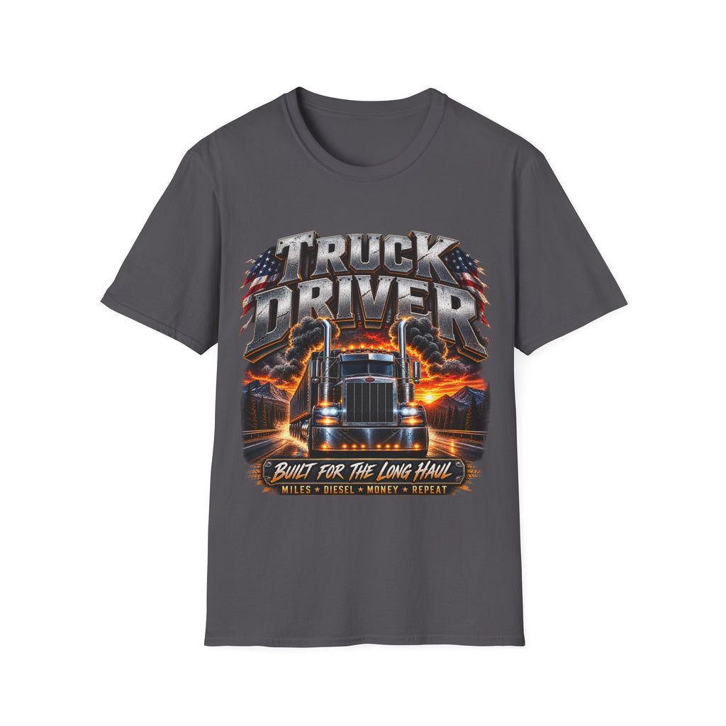 Truck Driver T‑Shirt — Born for the Long Haul Graphic Tee