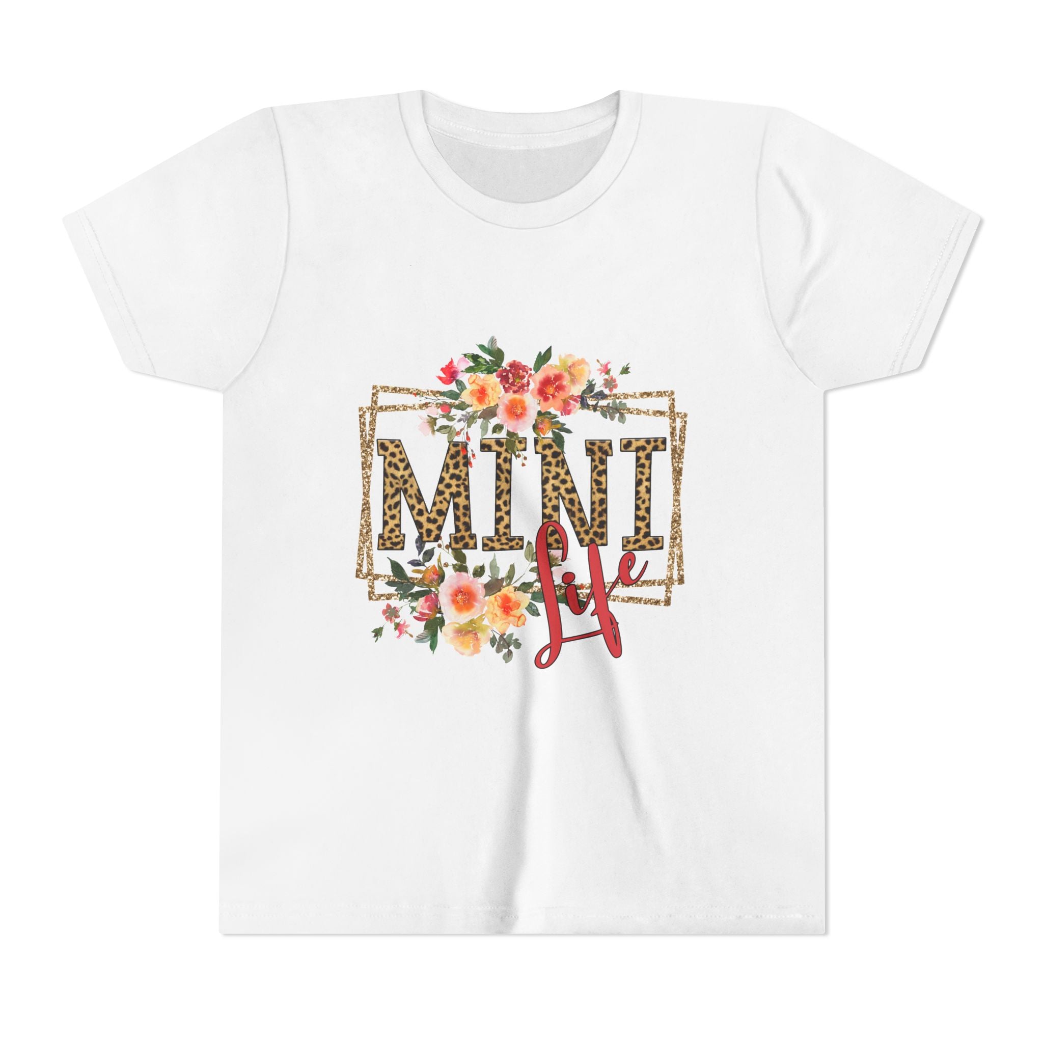 Mini Me Floral Leopard Youth Tee