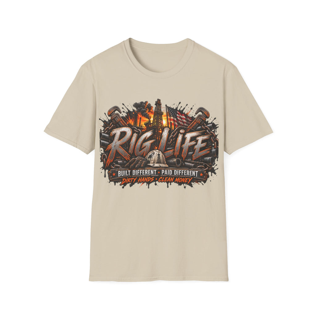 Rig Life T-Shirt – Oilfield Driller Graphic Tee (Rig Life)