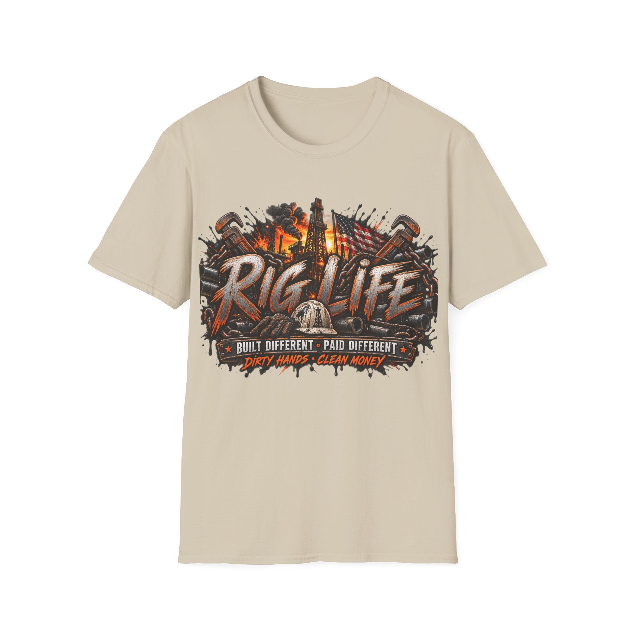 Rig Life T-Shirt – Oilfield Driller Graphic Tee (Rig Life)
