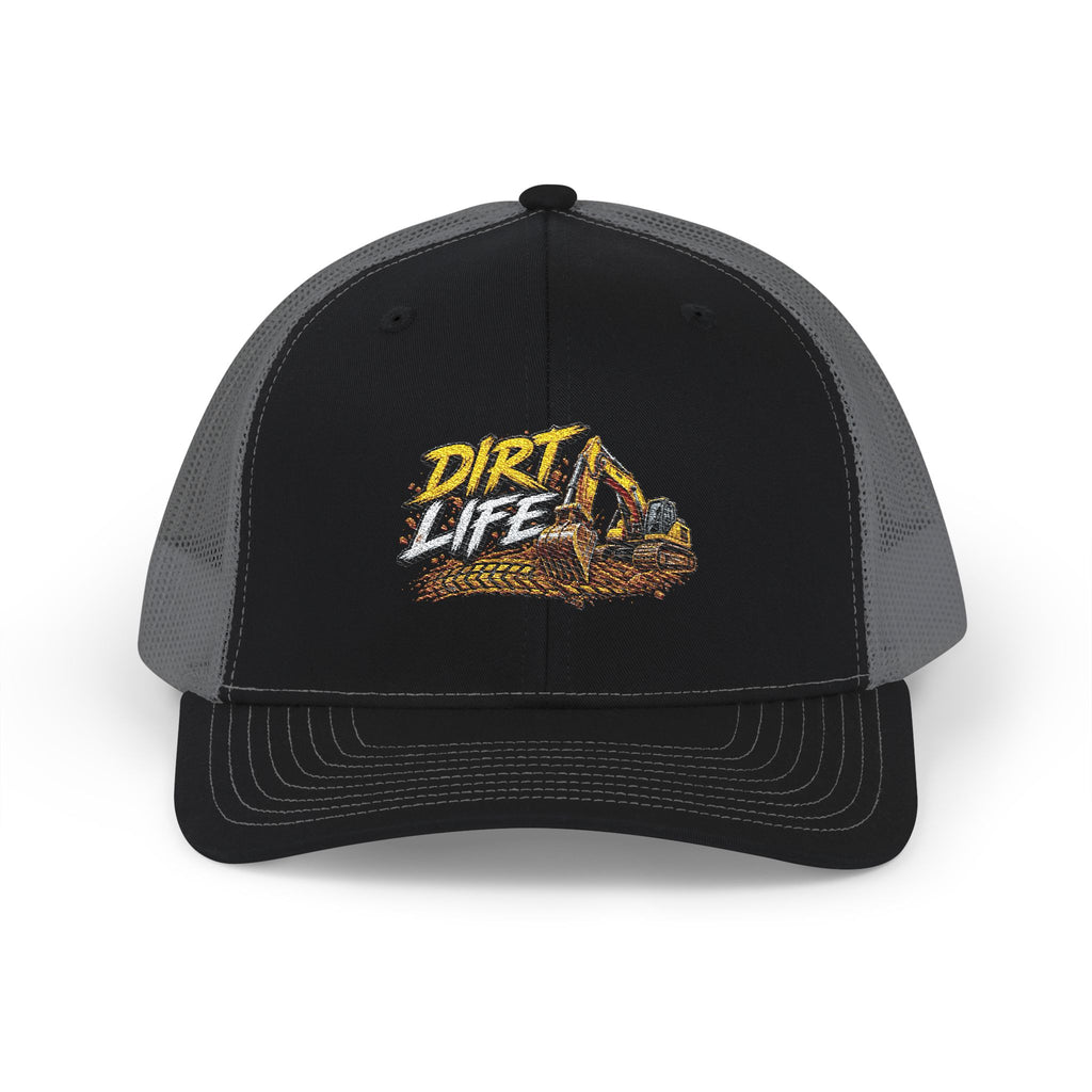 Dirt Life Trucker Cap – Excavator Construction Snapback