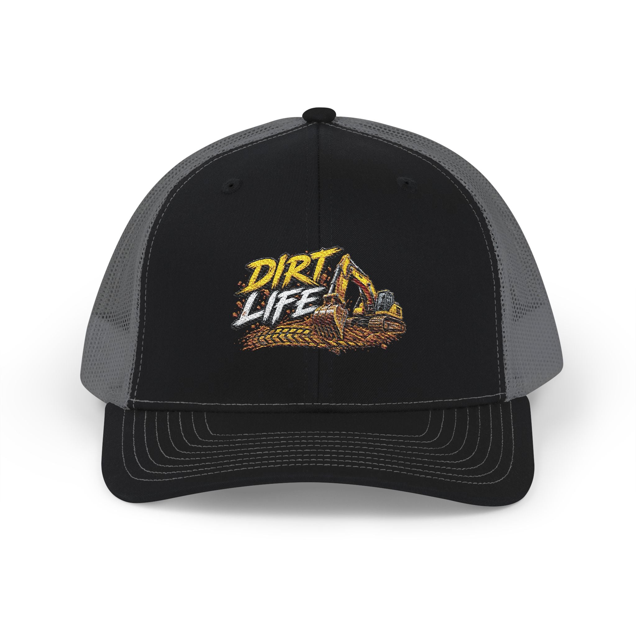 Dirt Life Trucker Cap – Excavator Construction Snapback