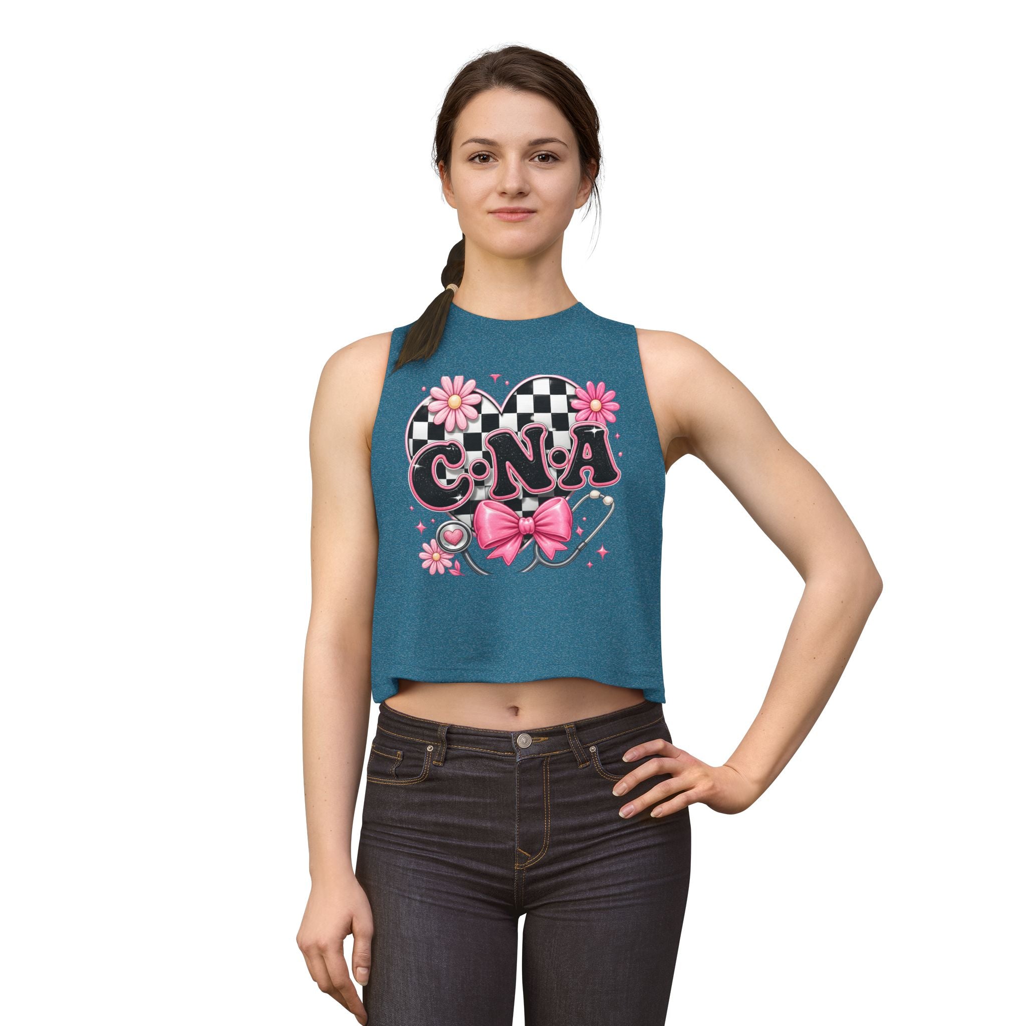 CNA Pink Floral Crop Top
