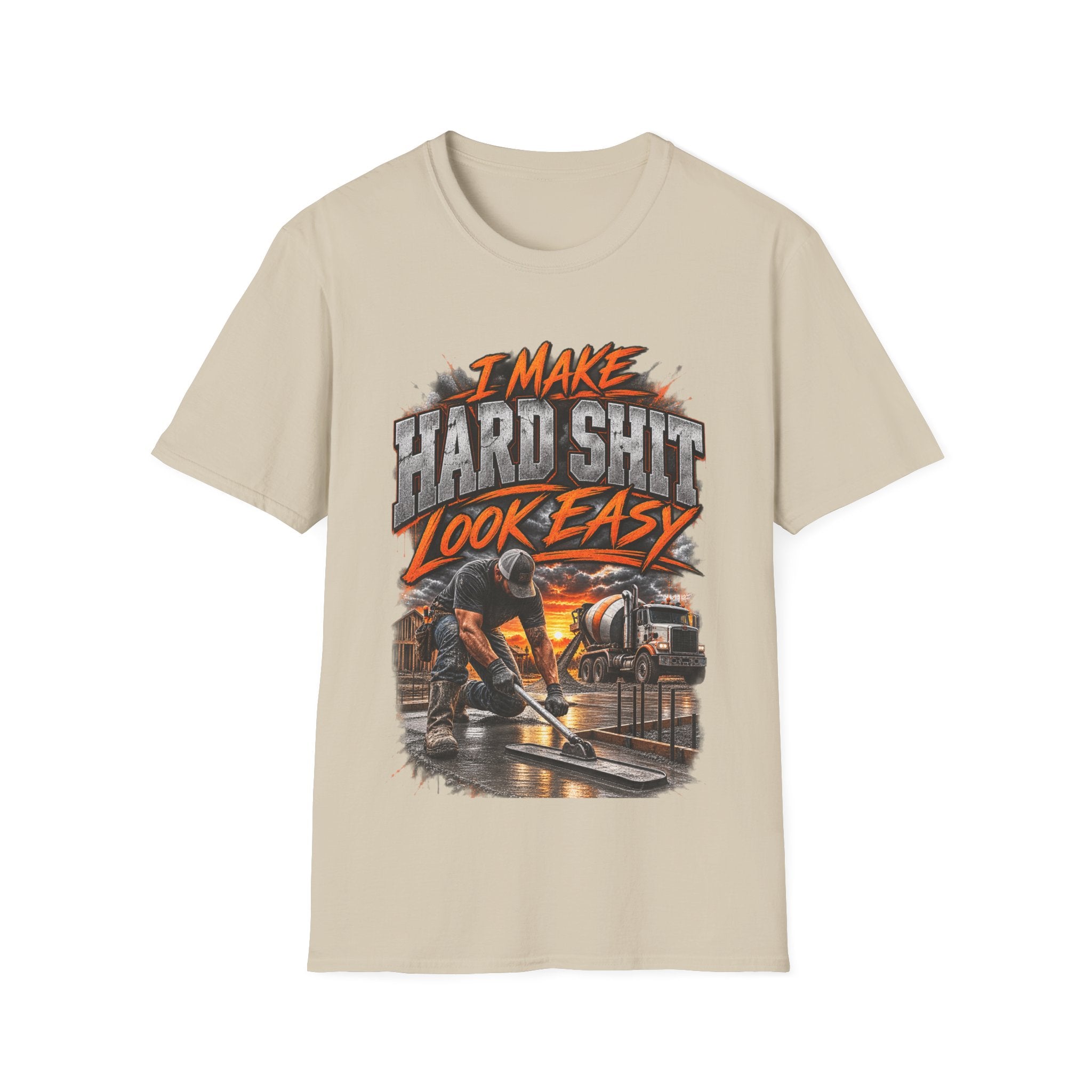 I Make Hard Shit Look Easy T-Shirt — Bold Industrial Graphic Tee for Mechanics & Makers