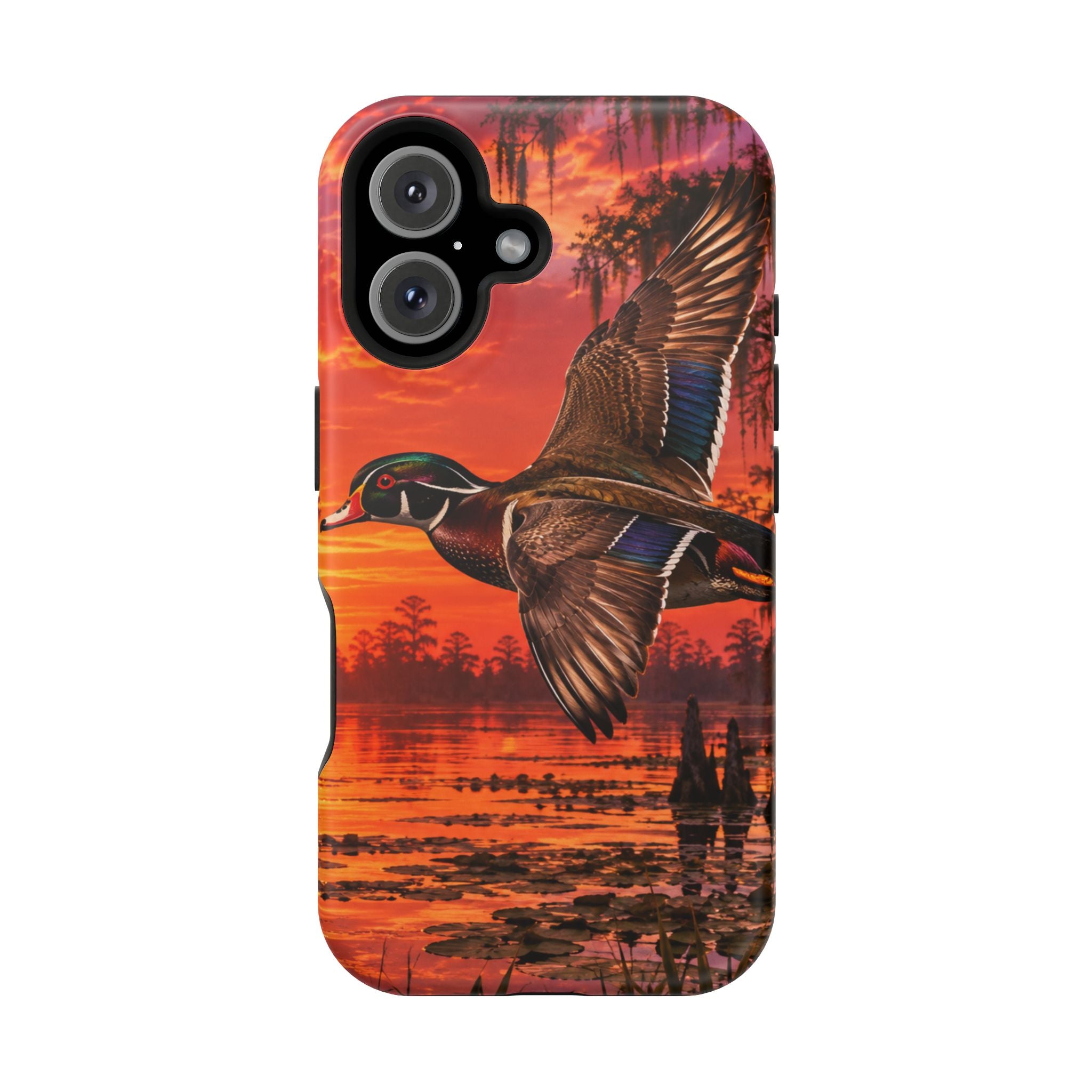 Wood Duck Sunset Phone Case — Magnetic Impact-Resistant