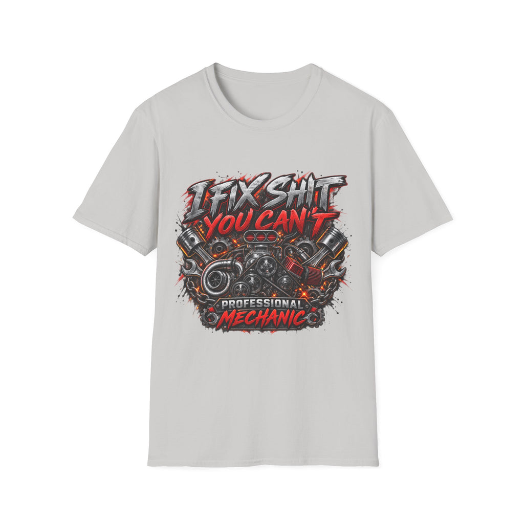 Mechanic T‑Shirt — "I Fix Shit You Can't" Vintage Garage Tee
