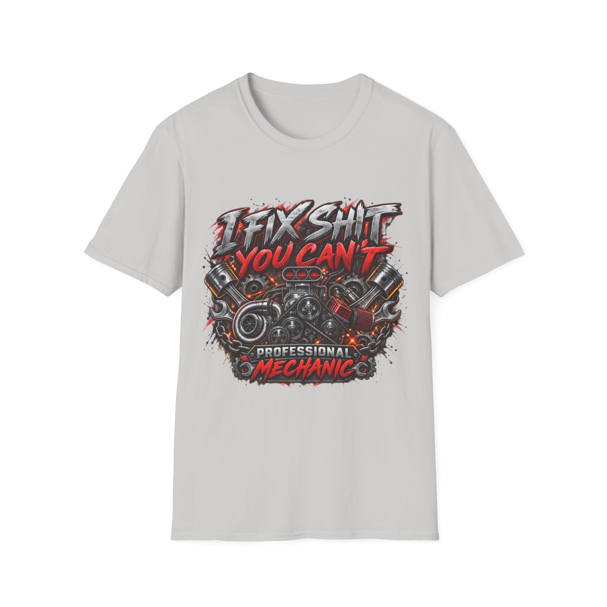 Mechanic T‑Shirt — "I Fix Shit You Can't" Vintage Garage Tee