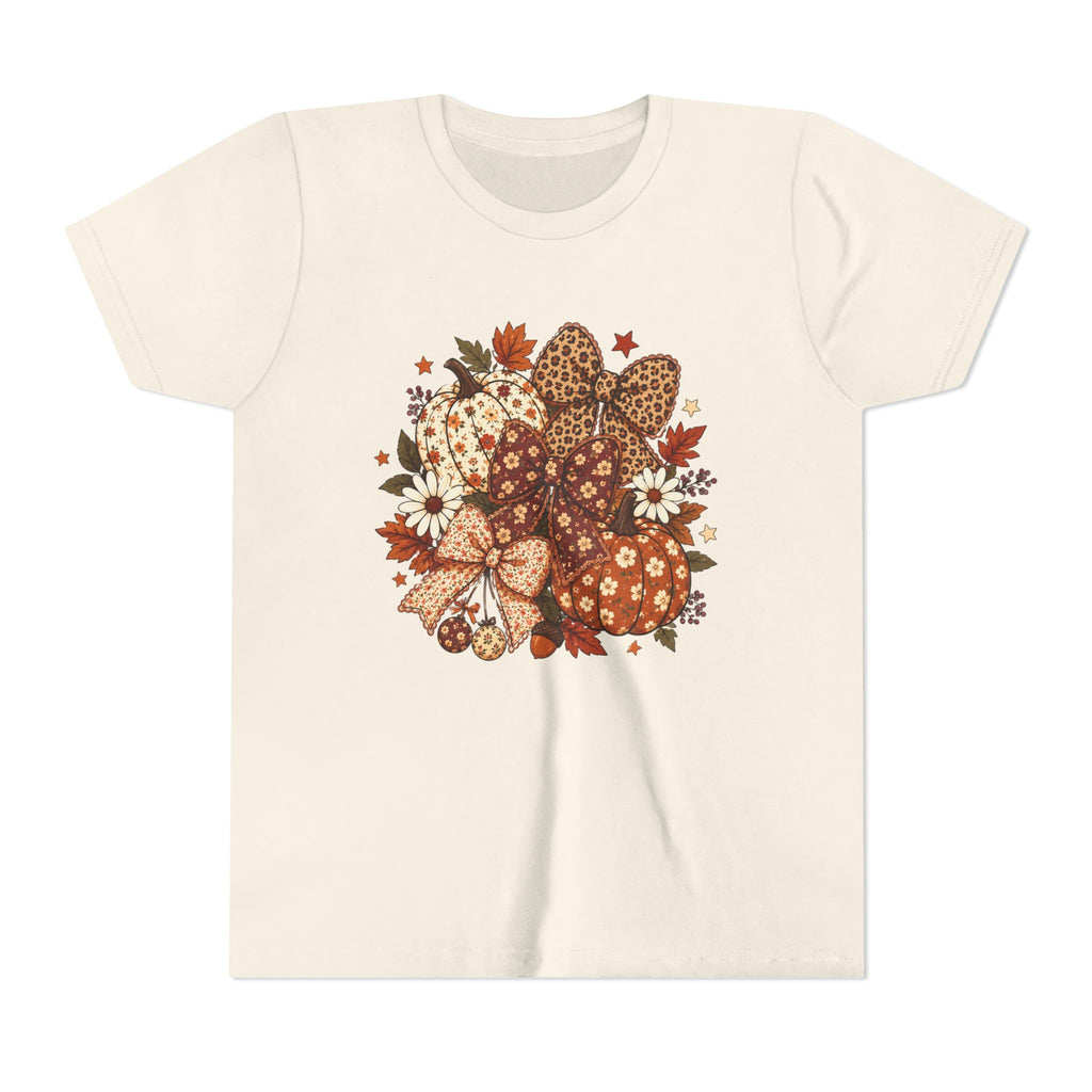 Youth Tee — Autumn Pumpkin Bouquet Graphic Shirt