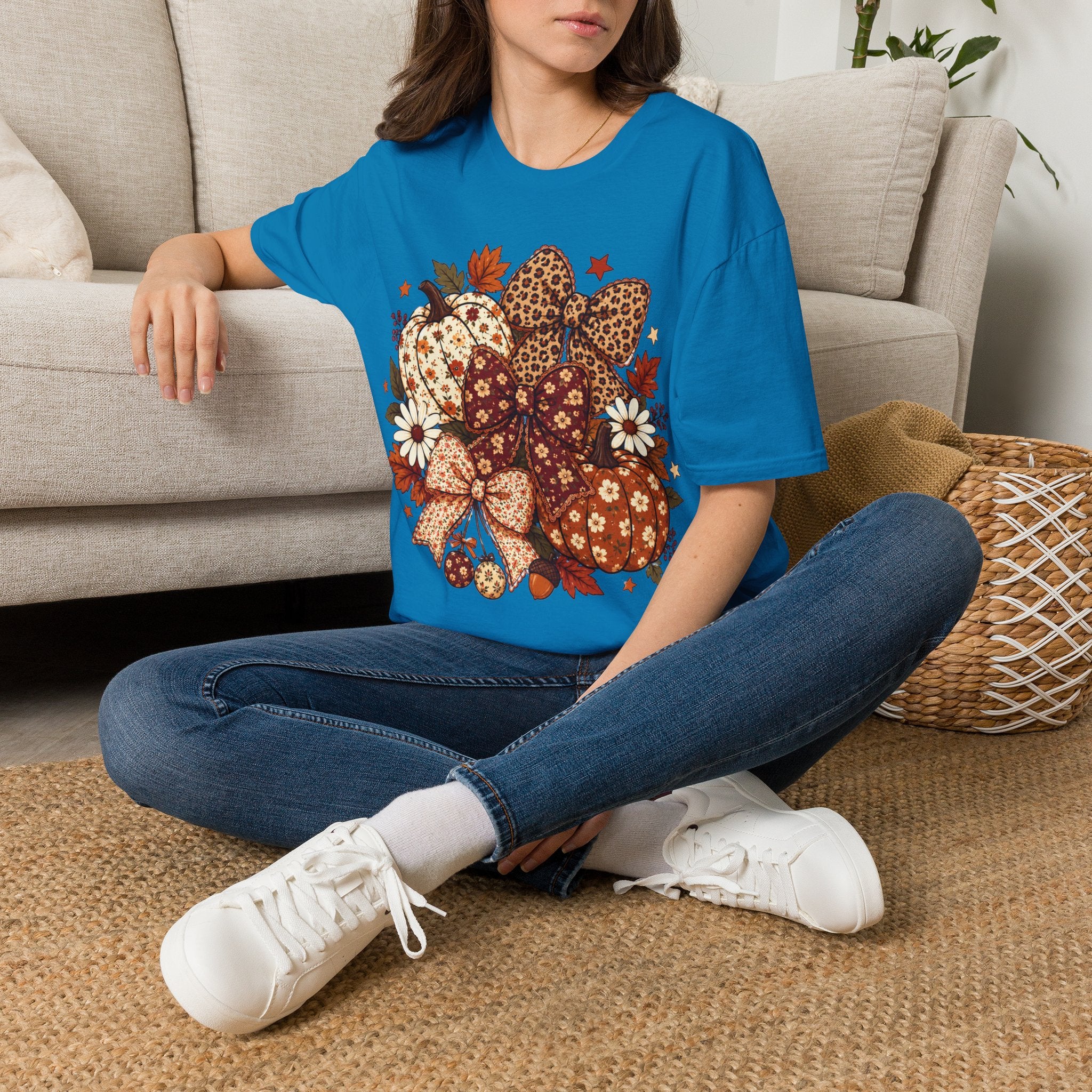 Fall Leopard Pumpkins T-Shirt