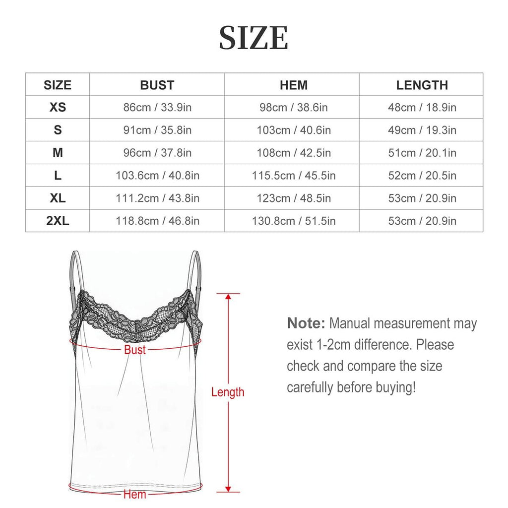 Women Cami Lace Pajama Set kiss print