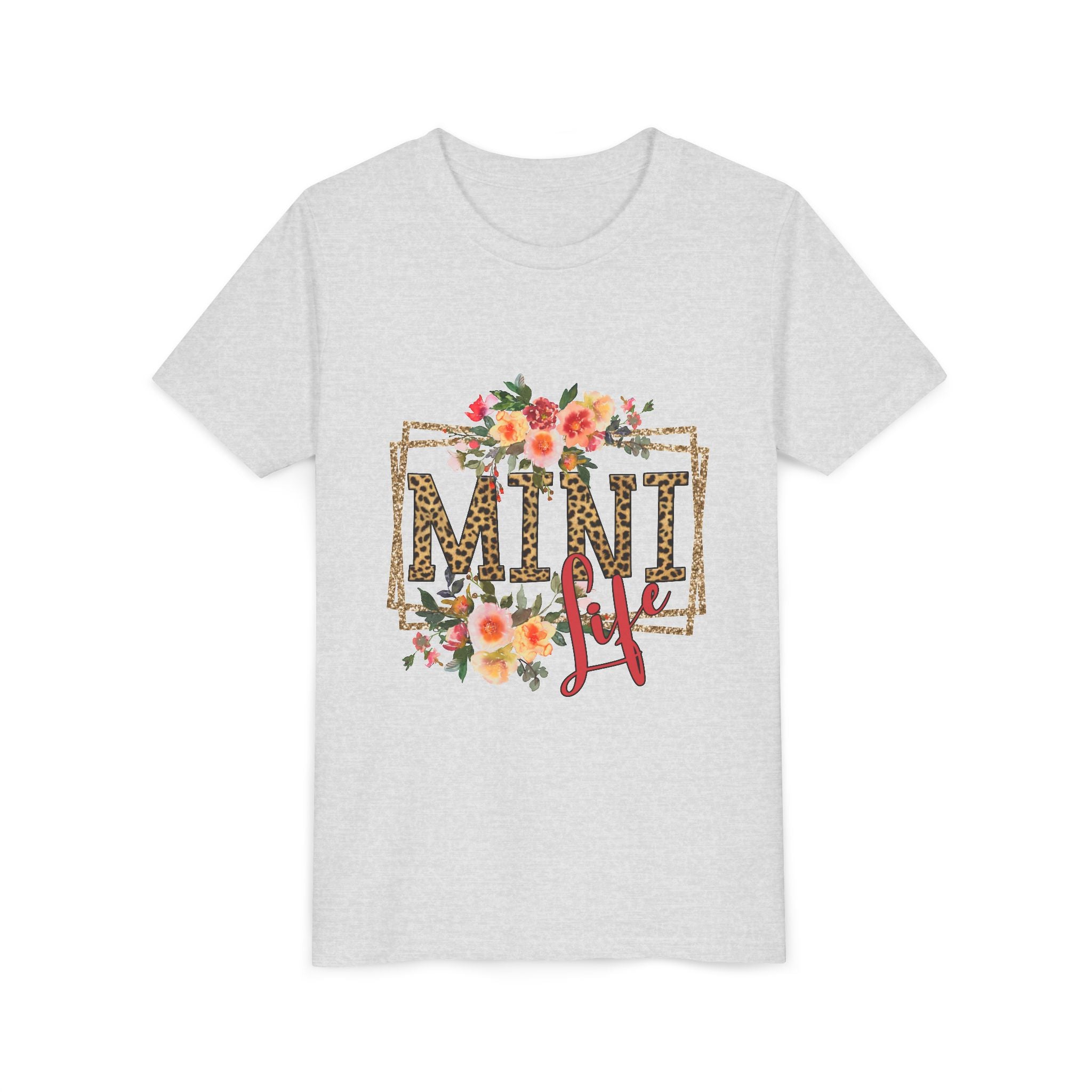 Mini Me Floral Leopard Youth Tee