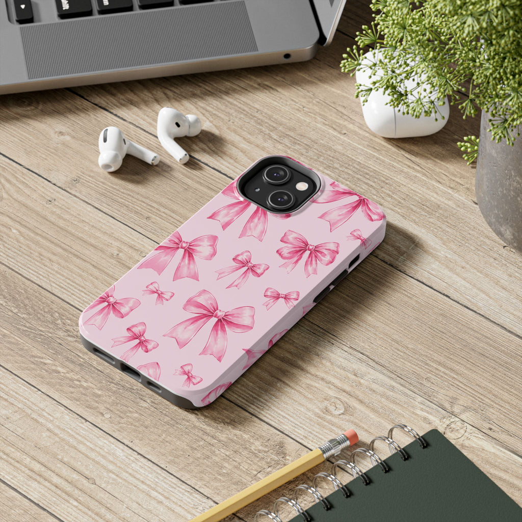 Pink Bow Tough Phone Case
